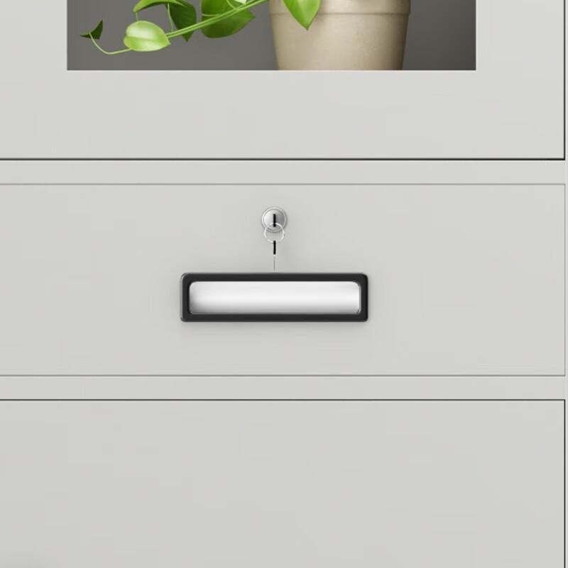 Zhenyuan 4-Shelf Metal File Cabinet with 2 Drawers