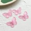 3D Acrylic Butterfly Charms Solid Color Exaggerated Style DIY Accessories for Earrings Necklace Hairpin Phone Case Decor