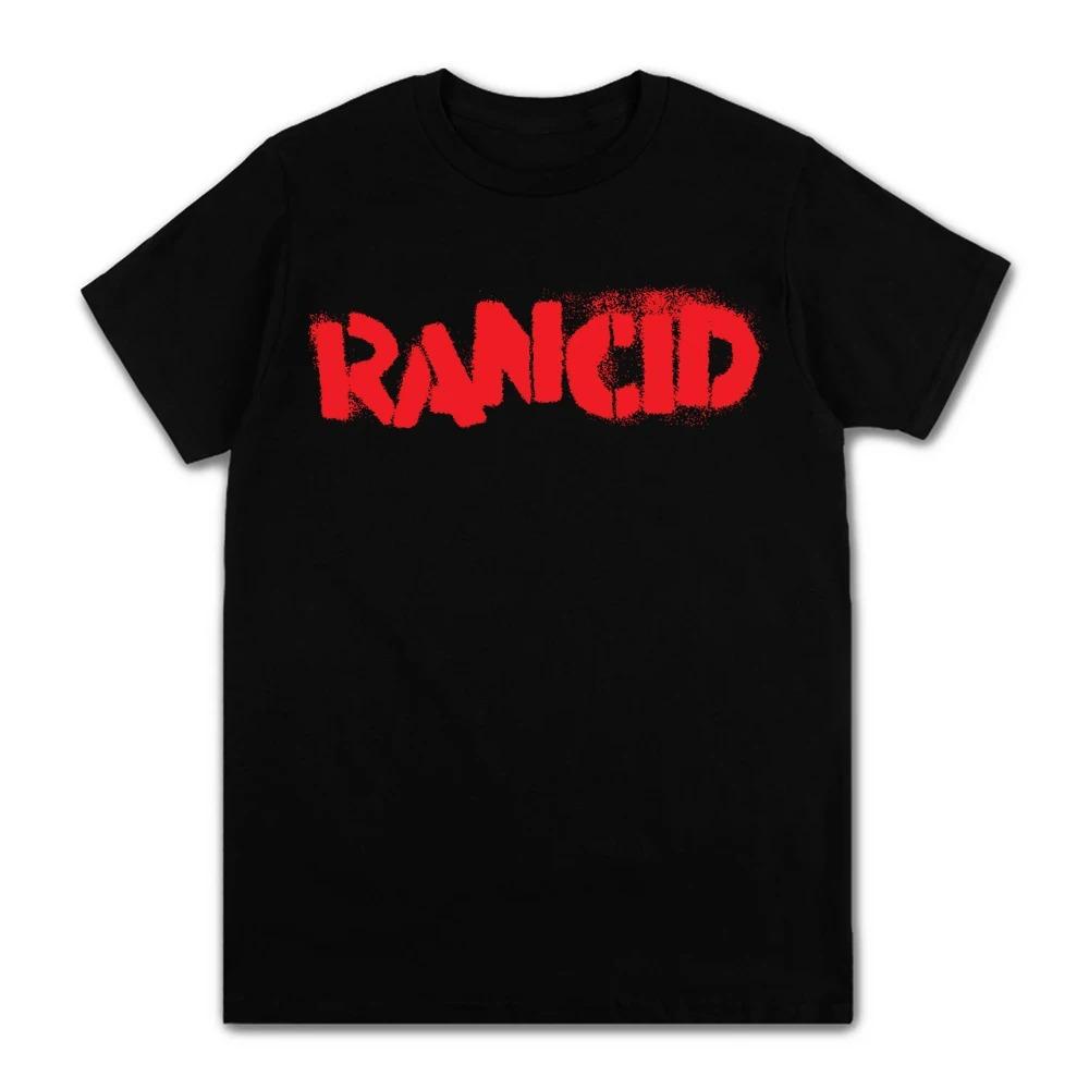 Mens Clothing Pop Punk Rancids Album Cool Skull Print Cotton Tees Short Sleeve Popular Unisex T Shirts Design Tops Streetwear