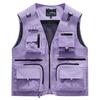Men S Loose Sleeveless Multi Pocket Zipper Vest For Fishing Photography