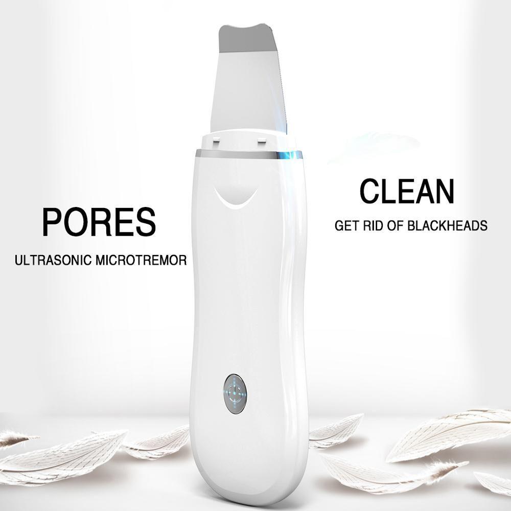Electric Face Skin Spatula Ultrasonic Skin Scrubber 2023 Peeling Sonic Facial Skin Scrubber Plug-In