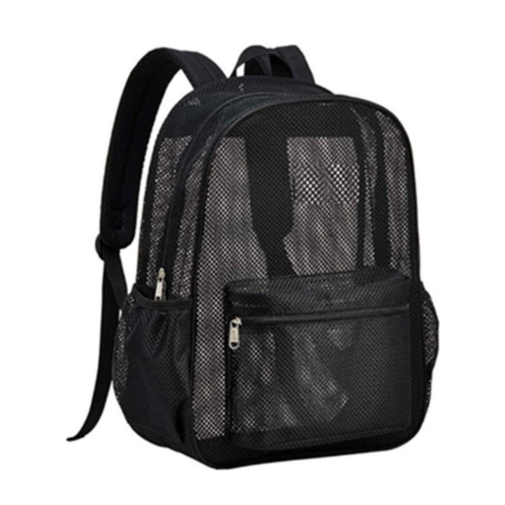 

See Through Black Mesh School Bag for Adults Lightweight Large Mesh Backpack Heavy Duty for School червоний