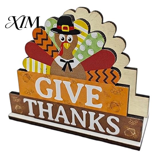Festival Tabletop Napkin Rack Thanksgiving Gnome Turkey Holder, Wooden Table Storage Rack, Autumn Theme Home Decor Holiday Tissue Holder for