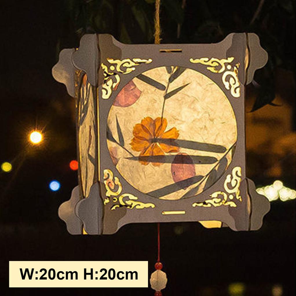 Festival Lantern Toy Handmade DIY Revolving Lantern Portable Children'S Handmade Rabbit Creative Luminous Toy Pendant Gift