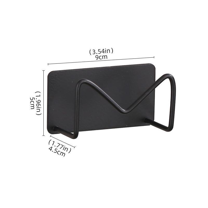 

1 шт. Держатель для губок из нержавеющей стали для раковины, кухонная самоклеящаяся полка для сушки с дренажем, кухонные аксессуары чёрный