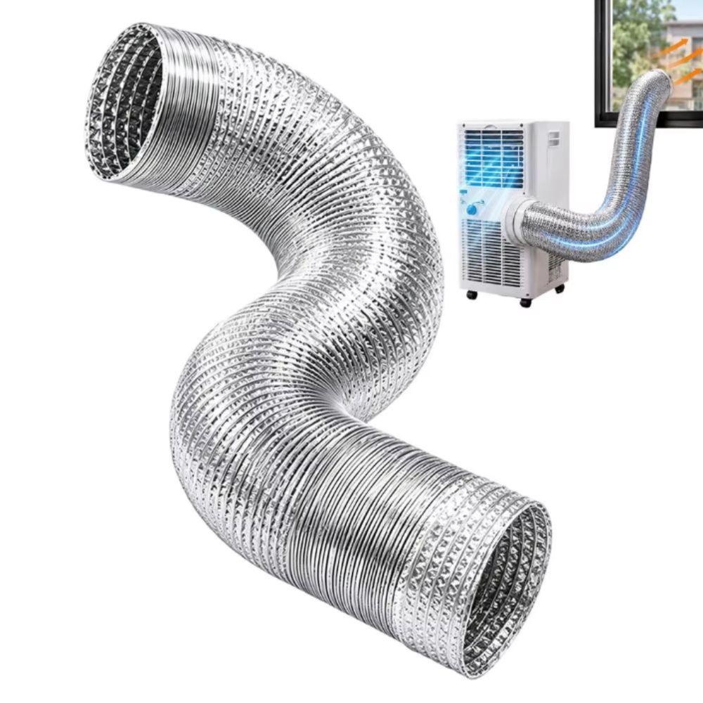 Aluminum Foil Exhaust Hose Heavy Duty AC Exhaust Hose Tube Air Conditioner Duct  Hotel Use