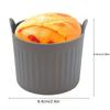 A forma de silicone para assar é adequada para Air Fryer, Air Fryer de micro-ondas, Cozedor a vapor de ovos para fogão de indução, Forma de cupcake Muffin assar mo