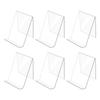 6er-Pack Acryl-Buchständer, Transparenter Ausstellungsständer, Transparenter Halter Zum Präsentieren Von Bildern, Schmuck, Uhrenständer