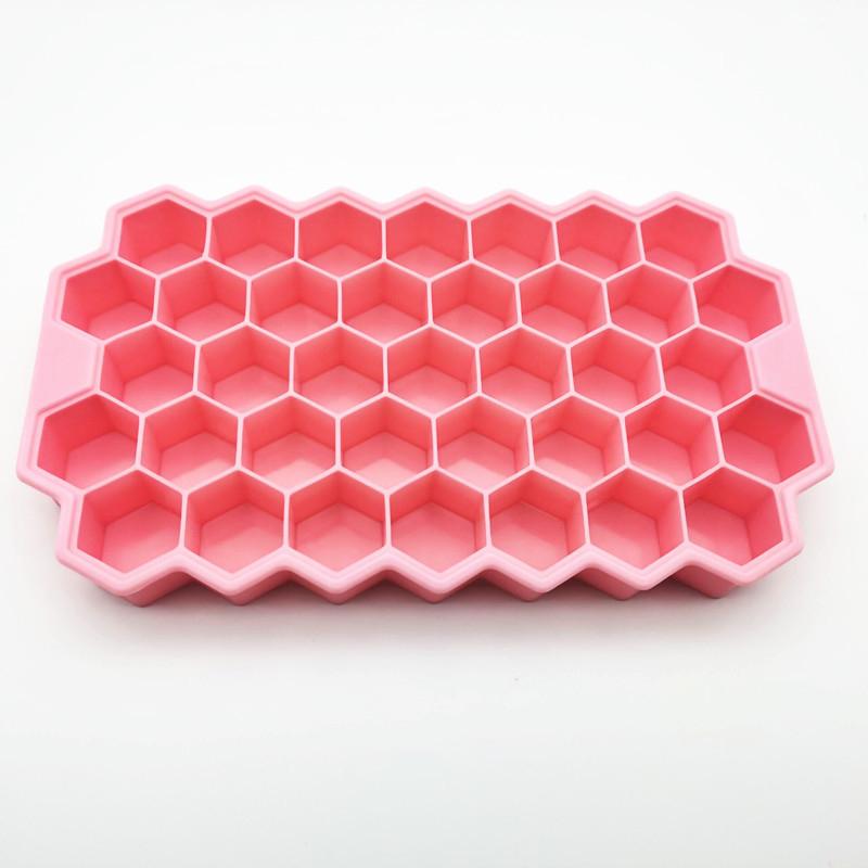 Honeycomb Mesh 37 Stackable DIY Ice Mold Reusable Food Grade Mold with Removable Lids Kitchen Tools Freezer Summer Mould
