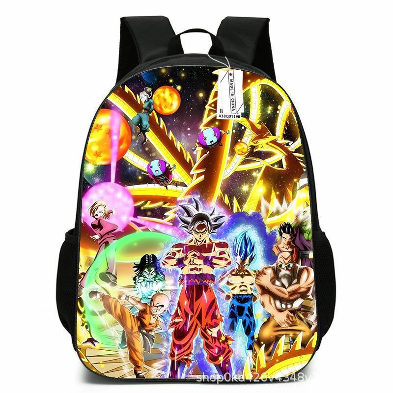 Dragon Ball 2 Backpack Animated Characters Children Elementary School Bag 1-3-6 Grade Computer Bag