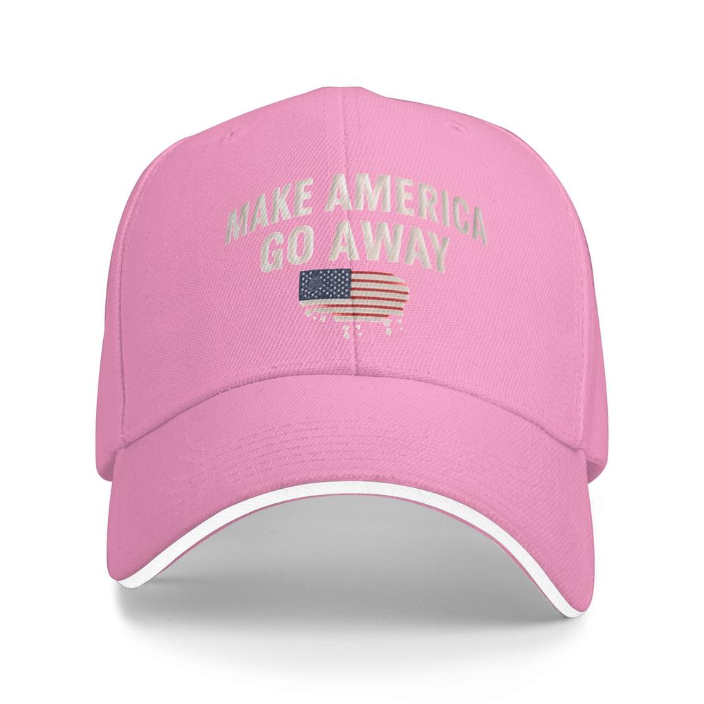 Baseball Cap Make America Go Away Merch Unisex Baseball Caps Hat Classic Daily All Seasons Travel Adjustable Fit Snapback Cap