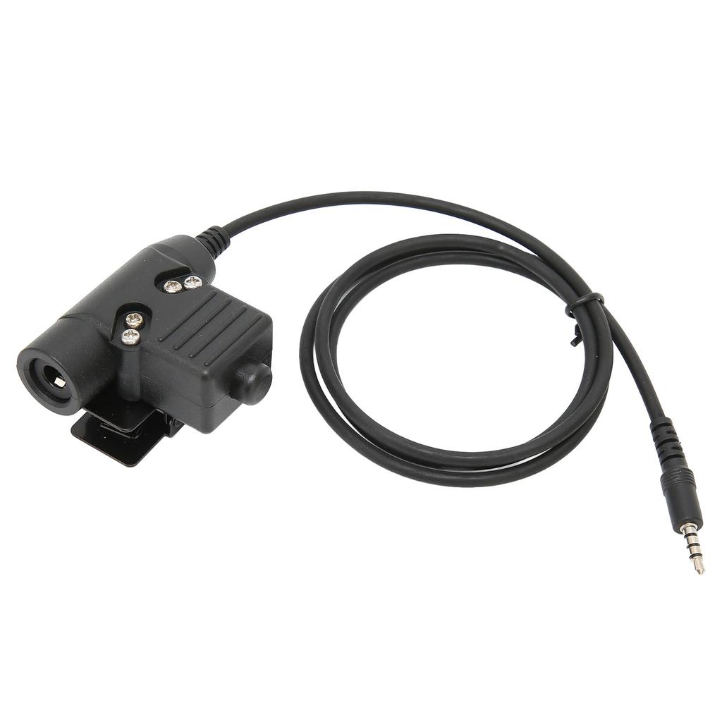 Auricular con Micrófono de Garganta Enchufe de 7.1mm Auricular para Radio Bidireccional con PTT U94 para Teléfono Móvil de 3.5mm