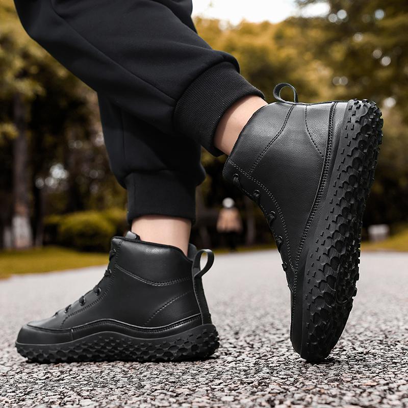 Autumn/Winter Unisex Wide Head Barefoot Large Hiking Shoes Mid Top Outdoor Hiking Shoes