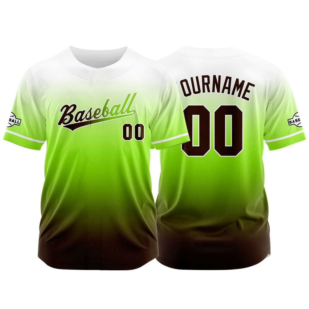 Multi colored baseball jersey, fully sublimated team, breathable adult and children's outdoor jersey, Bazhu jersey