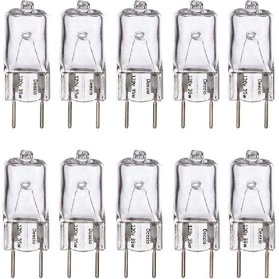 Deezio Xenon 20w G8 120 Volt Bulbs 20 Watt 120V T4 Light Bulbs JCD 190 Lumen, Pack of 10