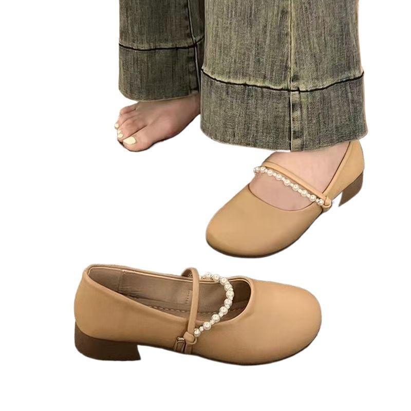 Gentle shoes flat-soled single shoes women's new summer Mary Jane shoes with skirts soft-soled maternity shoes