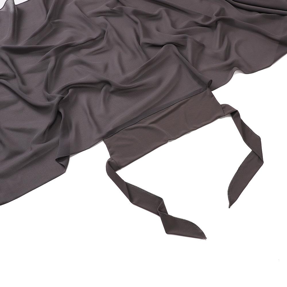 Quick pullover headscarf, pearl chiffon, convenient headscarf, scarf, lazy headscarf set.