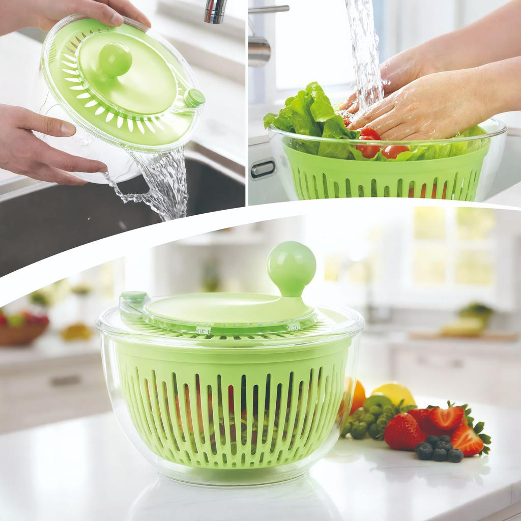 Multifunctional slicer, grater, press-type vegetable dehydrator, fitness meal fruit and vegetable kitchen draining basket with spin-dry function