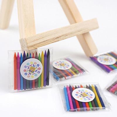 1Set 1:12 Puppenhaus Mini Buntstift Aquarell Box Malen Stift Zeichnung Zimmer Szene Deco