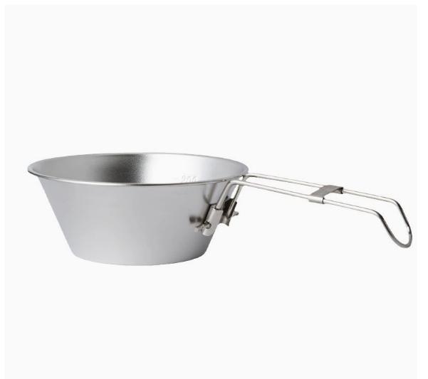 300ml Stainless Steel Camping Bowl with Foldable Handle 12cm Diameter Lightweight Outdoor Bowl for Hiking Picnic Travel