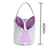 2026 Easter Egg Basket Light Up Plastic Handheld Candy Gift Bucket Bag for Kids Party Hunt Holiday Decorations Accessories