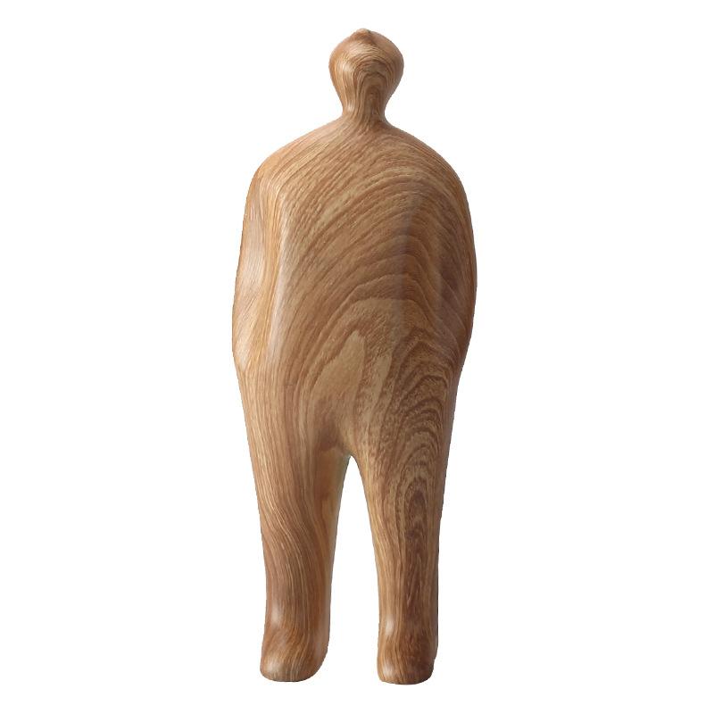 

Ins Nordic Style Wood Grain Character Father and Son Ornaments Model Room Living Room Children s Room B&B Art Creative Decorations