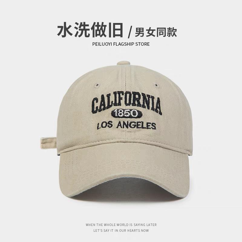 Retro Old Face Peaked Cap Children Sunscreen Sunshade Soft Top Embroidered Baseball Cap Men's Cowboy Hat
