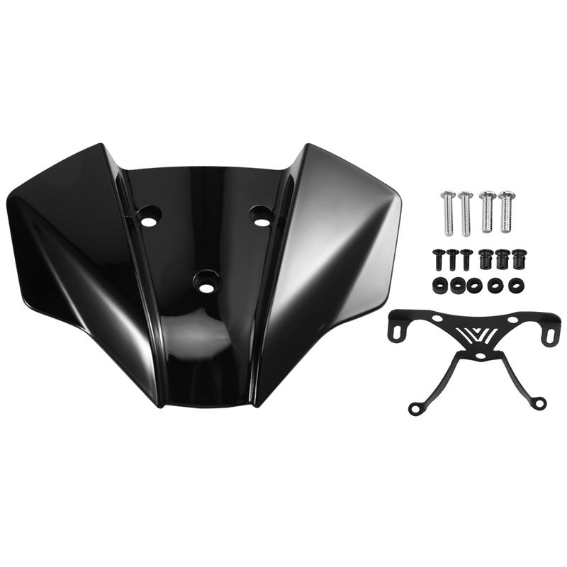 A58X-Motorcycle Windscreen Fairing Windshield Deflector For DUKE 390 125 2017- Front Wind Deflector как