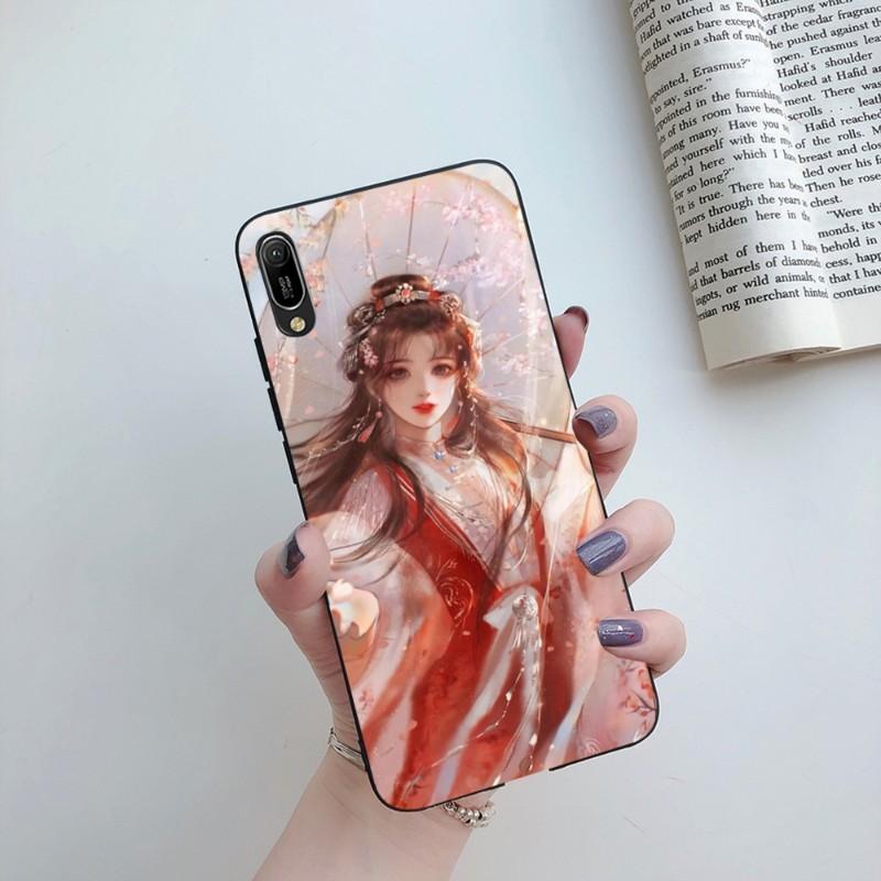 Ancient Beauty Phone Case For Huawei Mate 40 30 20 10 Pro Lite Nova 9 8 5T Y7p Y7 Soft Black Phone Cover