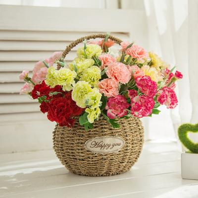 Artificial Plant Vivid Eco-Friendly Reusable Beautiful Home Garden Carnation Scrapbook Artificial Flowers for Birthday