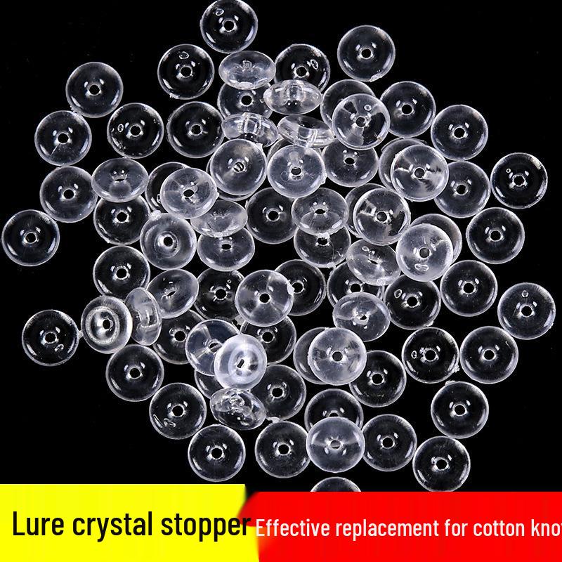 Crystal Fishing Line Bead: Lead Sinker, Stopper, Lure, Float, and Organizer for Sea and Rock Fishing Rigs.