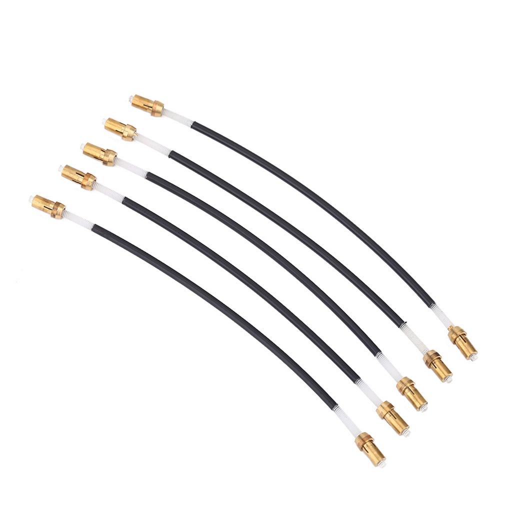 5Pcs Nylon Tailgut Tail Gut Tailcord with Brass Screw Connector for 3 4 4 4 Violin
