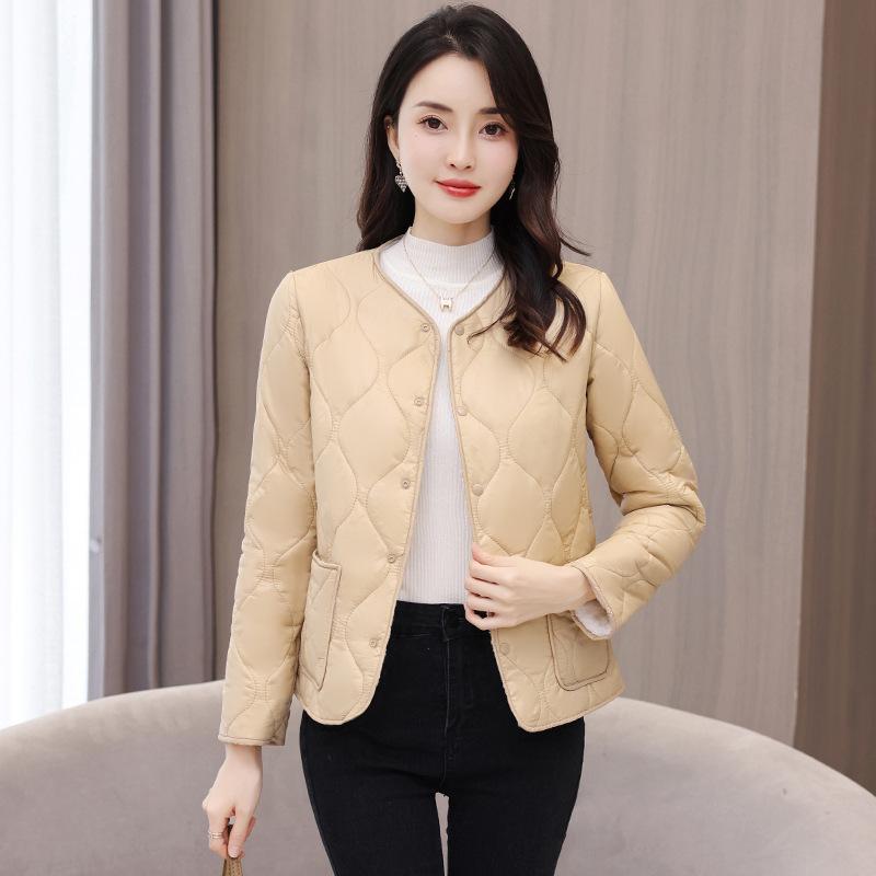 women's slim body, warm base, light and thin inner wear, small  jacket, down  clothes, autumn and winter women's clothing