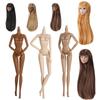 Muñeca Cabeza Cool Girls 1/6 Para Muñeca Supermodelo de 32 cm Figura de Acción Piel Multicolor Cabeza con Maquillaje + Cuerpo Juguete Accesorios Regalo