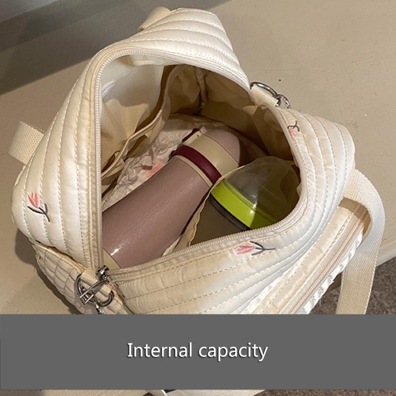 Windeltasche mit hübschem Aufdruck, Baby-Windeltasche mit exquisiter Stickerei, leicht zu reinigen, Feuchttücher für Säuglinge, Windel-Organizer-Beutel