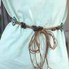 Butterfly Waist Rope Wax Rope Ethnic Style Belts Women Waist Chain Bohemian Braided Tassel Belt