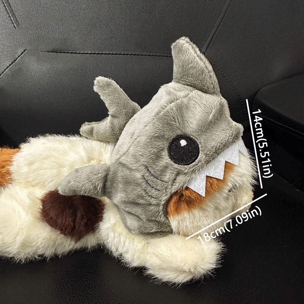 Cartoon Cat Shark Headdress Warm Plush Pet Cosplay Headwear Cat Decorative Hat  Winter Season