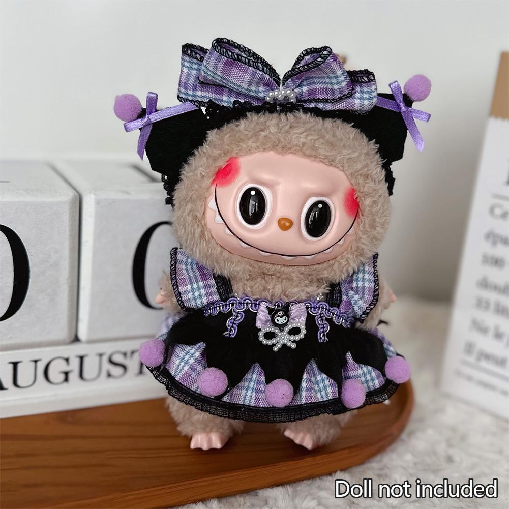 

Для 17 см Кукольная одежда Лабубу Модная одежда Толстовки Кукольная одежда Цветовые толстовки Кукольные аксессуары Милые украшения Маленькая одежда 08#