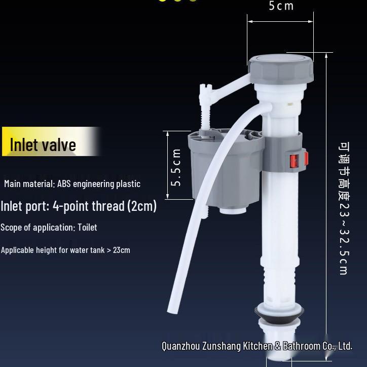 Universal Telescopic Toilet Inlet Valve and Flush Seat