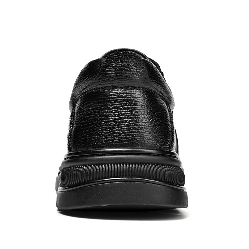Herren Oxford Schuhe aus echtem Leder, modische Freizeitschuhe mit weicher Sohle, rutschfeste Business-Sneakers