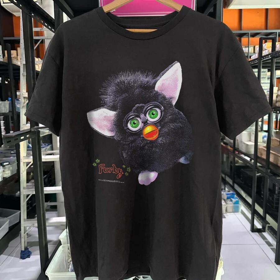 

99#039; FURBY ПРОМО ВИНТАЖная Повторная Печать Футболка Унисекс С Коротким Рукавом S5XL Унисекс Футболка S