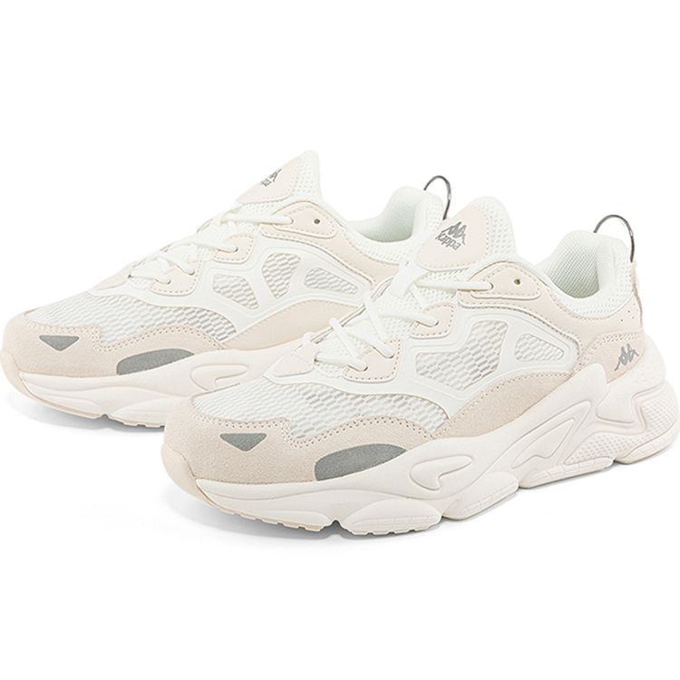 Kappa Fabric Synthetic Leather Two-Layer Cowhide Retro Sports Shock Absorption Non-Slip Wear-Resistant Low-Top Dad Shoes Unisex sneakers K0DX5MC61-012