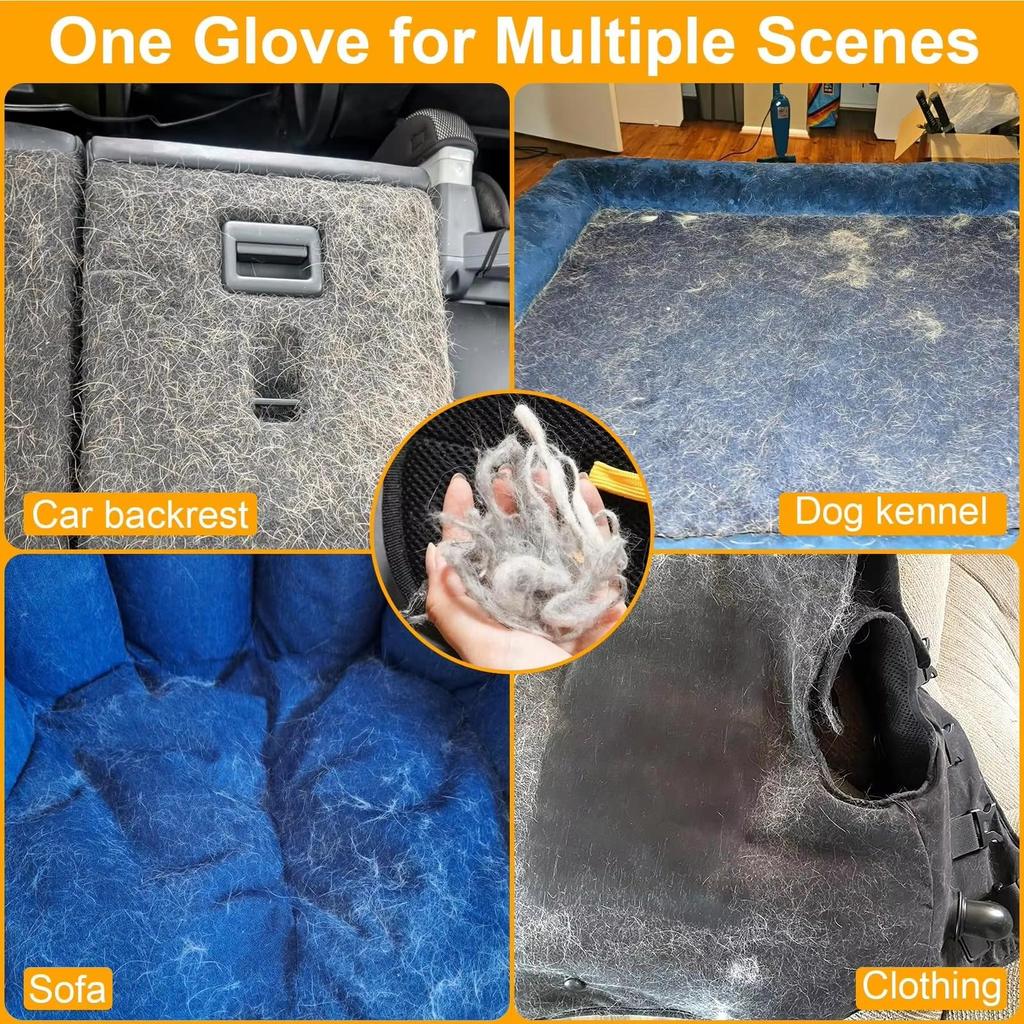 Pet Hair Removal Glove Double Sided Pet Hair Remover Static Dedusting Brush Pet Hair Remover Brush Removing Dog Cat Hair From Sofa Carpet Clothes Tool