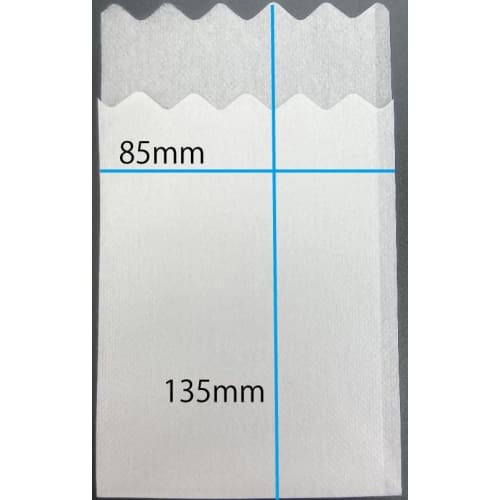 Made in Japan Paper Napkins, 6-Fold Type (White, Corrugated), 1000 Sheets per Box (100 Sheets x 10 Packs)