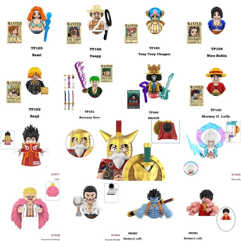 The Latest Building Blocks Japan Anime Bricks Dolls Mini Action Toy Figures Assemble Blocks Children Gifts Anime Figure