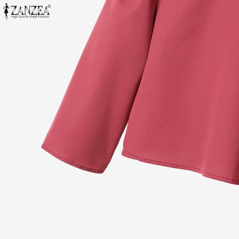 ZANZEA Women 3/4 Sleeve Blouse and Skirts Summer Two Piece Suit Sets