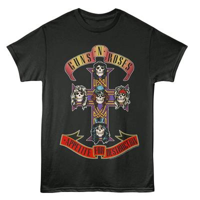 Guns N Roses Men T-Shirt APPETITE FOR DESTRUCTION Official Music Smoke Cotton Unisex T-Shirt