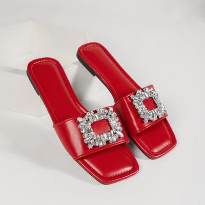 Sladké pantofle pro ženy Skluzavky Neformální ploché nízké podpatky Dámské boty Pevné pro volný čas Bling Letní pantofle Velké velikosti Zapatillas Mujer