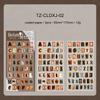 JIANWU Belated Letter Series Vintage Letter Number Landscape Material Collage Scrapbooking Sticker Creative Journal Stationery