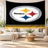 Pittsburgh Steelers Wall Tapestry, Soft Fabric Wall Hanging, Decorative Backdrop For Bedroom Home Wall Art
